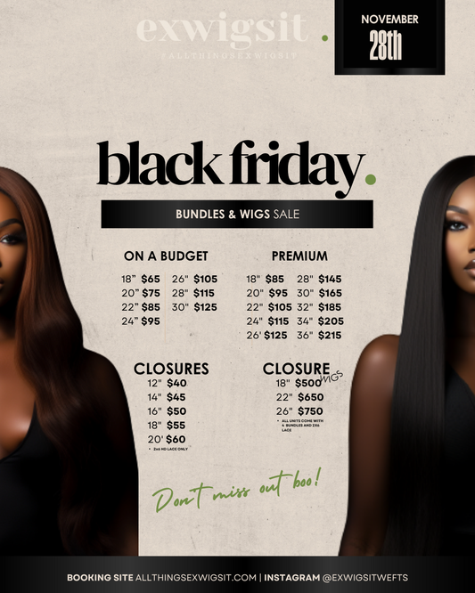 Black Friday Closure Wigs